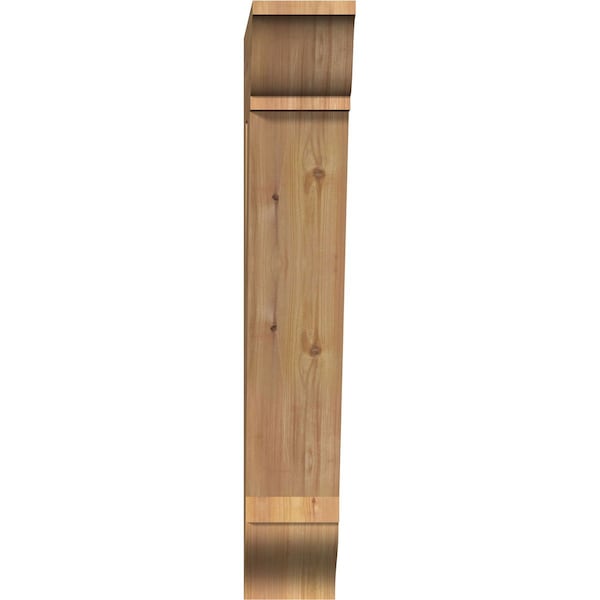 Traditional Traditional Smooth Bracket, Western Red Cedar, 5 1/2W X 22D X 34H